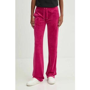 Juicy Couture pantaloni de trening DEL RAY PANT culoarea roz, neted, JCAP180EU imagine