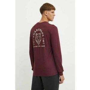 Smartwool longsleeve sport Bear Stare culoarea bordo, cu imprimeu, SW002598 imagine