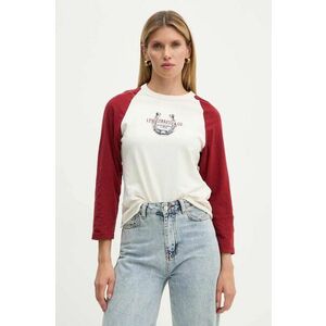 Levi's longsleeve din bumbac culoarea bej, A8845 imagine