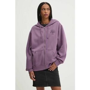 Vans bluza femei, culoarea violet, cu glugă, cu imprimeu, VN000HCTCIF1 imagine