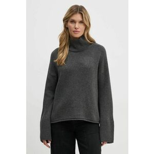 Marc O'Polo pulover de lana femei, culoarea gri, cu turtleneck, 409621160493 imagine