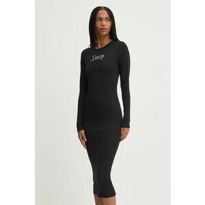 Juicy Couture rochie DIZZIE DRESS culoarea negru, midi, mulata, JCWED24309 imagine