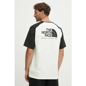 The North Face tricou din bumbac Heritage barbati, culoarea bej, modelator, NF0A89FWROU1 imagine