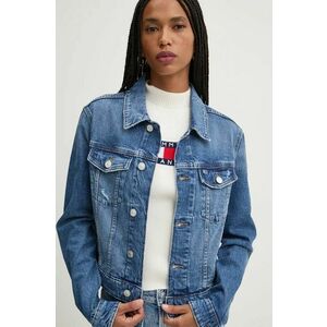 Tommy Jeans geaca jeans femei, de tranzitie, DW0DW19633 imagine