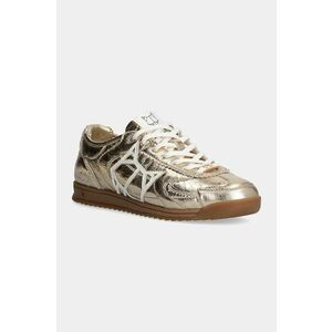 Naked Wolfe sneakers din piele Exposure culoarea auriu, Exposure Crinkle Leather Gold imagine