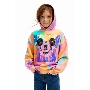 Desigual hanorac de bumbac pentru copii MICKEY MOUSE cu glugă, modelator, 24WGSK05 imagine