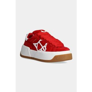 Naked Wolfe sneakers din piele intoarsă Sound culoarea rosu, Sound Red Kid Suede imagine