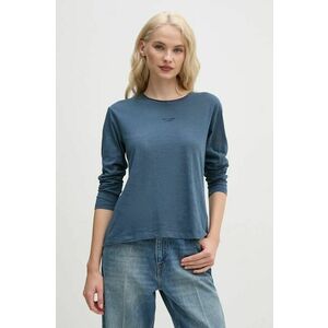 Pepe Jeans longsleeve din bumbac FLOREN culoarea albastru marin, PL505954 imagine