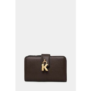 Karl Lagerfeld portofel de piele femei, culoarea maro, 246W3216 imagine