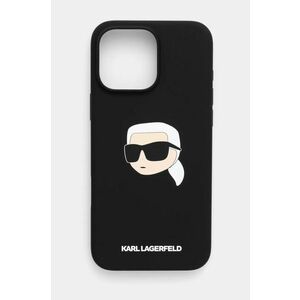 Karl Lagerfeld etui pentru telefon iPhone 16 Pro Max 6.9 culoarea negru, KLHMP16XSKHPPLK imagine