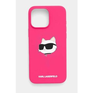 Karl Lagerfeld etui pentru telefon iPhone 16 Pro Max 6.9 culoarea roz, KLHMP16XSCHPPLF imagine