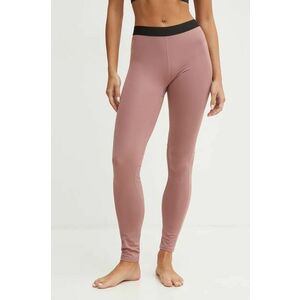 Columbia jambiere funcționale Midweight Stretch femei, culoarea roz imagine