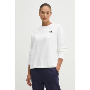 Under Armour bluza femei, culoarea alb, cu imprimeu imagine