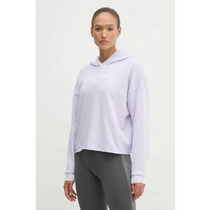 Under Armour hanorac de antrenament Rival culoarea violet, cu glugă, neted imagine