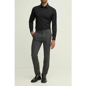 Boss Orange pantaloni barbati, culoarea negru, drept, 50523127 imagine