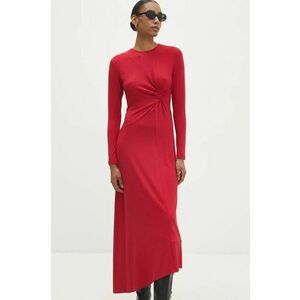 Answear Lab rochie culoarea rosu, maxi, drept imagine