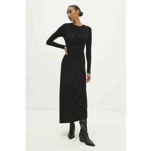 Answear Lab rochie culoarea negru, maxi, drept imagine