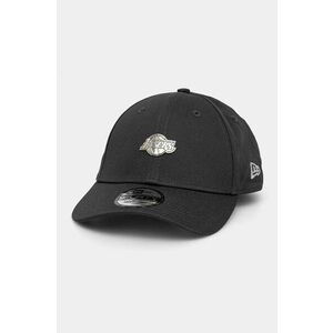 New Era șapcă de baseball din bumbac LOS ANGELES LAKERS culoarea gri, cu imprimeu, 60565152 imagine