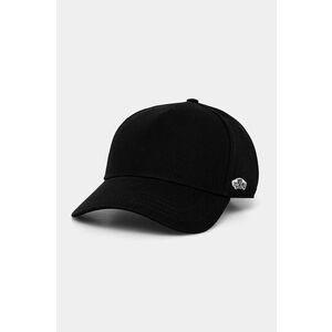 Vans șapcă de baseball din bumbac culoarea negru, neted, VN000HSCBLK1 imagine