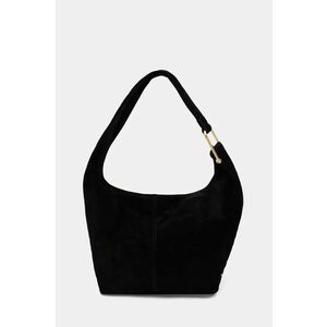 MICHAEL Michael Kors geanta de mana din piele intoarsa culoarea negru, 30F4G2YL6S imagine