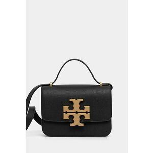 Tory Burch poseta de piele Eleanor culoarea negru, 155671 imagine