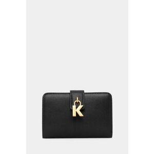 Karl Lagerfeld portofel de piele femei, culoarea negru, 246W3216 imagine