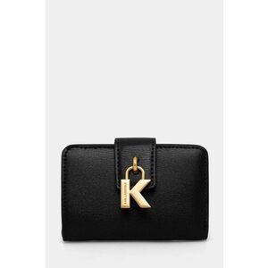 Karl Lagerfeld portofel de piele femei, culoarea negru, 246W3215 imagine