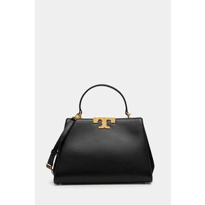 Tory Burch poseta de piele Eleanor culoarea negru, 137312 imagine