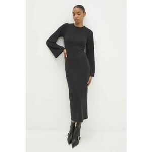 Answear Lab rochie culoarea negru, maxi, mulata imagine