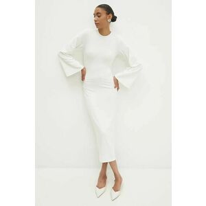 Answear Lab rochie culoarea bej, maxi, mulata imagine