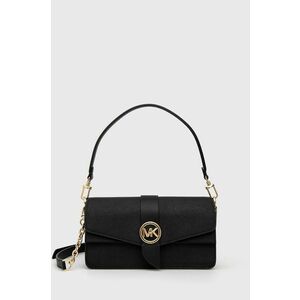 MICHAEL Michael Kors poseta de piele culoarea negru imagine