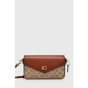 Coach poseta de piele culoarea maro imagine