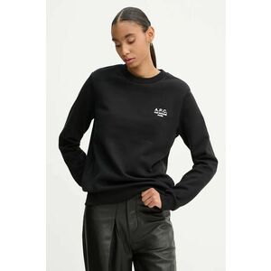 A.P.C. bluza standard rue madame GOTS culoarea negru, cu imprimeu, COHBV.M27913 imagine