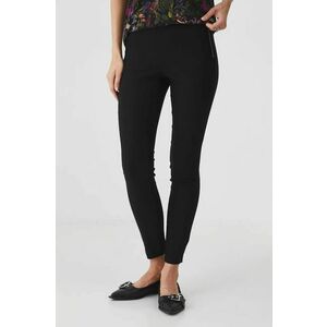 Medicine pantaloni femei, culoarea negru, mulata, high waist imagine