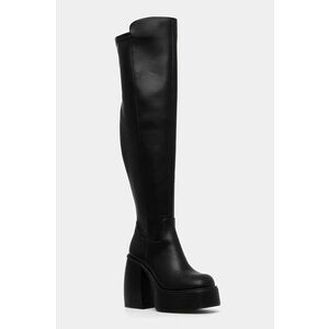 Buffalo cizme Heart Stretch Boot femei, culoarea negru, cu toc drept, 1220062-BLK imagine