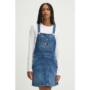 Tommy Jeans rochie jeans mini, drept, DW0DW19281 imagine