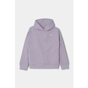 Levi's bluza copii BATWING CHEST HIT HOODIE culoarea violet, cu glugă, neted, 4EL078 imagine