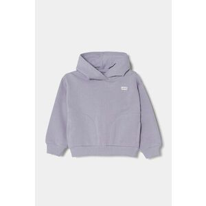 Levi's bluza copii BATWING CHEST HIT HOODIE culoarea violet, cu glugă, neted, 3EL078 imagine