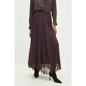 Answear Lab fusta culoarea bordo, maxi, evazati imagine