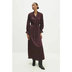 Answear Lab rochie culoarea bordo, maxi, evazati imagine