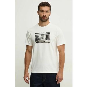 Pepe Jeans tricou ARNEY barbati, culoarea alb, cu imprimeu, PM509647 imagine