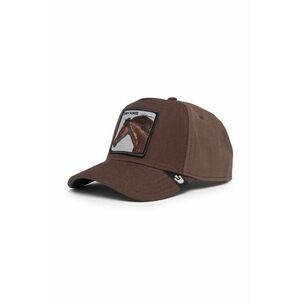 Goorin Bros șapcă de baseball din bumbac Dark Horse Field 100 culoarea maro, cu imprimeu, 101-1456 imagine