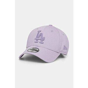 New Era șapcă LOS ANGELES DODGERS culoarea violet, neted, 60565590 imagine