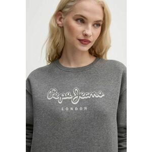 Pepe Jeans bluză FRANCESCA femei, culoarea gri, cu imprimeu, PL581458 imagine