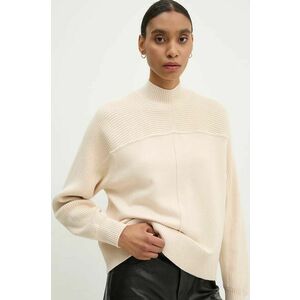 G-Star Raw pulover din amestec de cașmir culoarea bej, cu turtleneck, D25218-D771 imagine