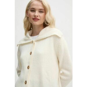 Pepe Jeans cardigan din amestec de lana IRMA CARDIGAN culoarea bej, PL702189 imagine