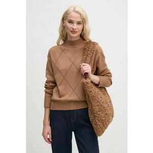 Pepe Jeans pulover IDRIS PERKINS femei, culoarea bej, cu turtleneck, PL702215 imagine