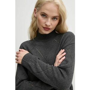 Pepe Jeans pulover IDRIS PERKINS femei, culoarea gri, cu turtleneck, PL702215 imagine