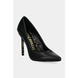 Just Cavalli stilettos de piele culoarea negru, 77RA3S01 imagine