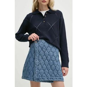 Pepe Jeans fustă MINI SKIRT HW QUILTED mini, evazati, PL901163 imagine